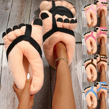Load image into Gallery viewer, Funny Foot Plush Novelty Slippers