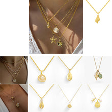 Load image into Gallery viewer, Vintage Mermaid Pearl Shell Necklace