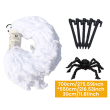 Load image into Gallery viewer, Halloween Spider Decorations Stretch Cobweb