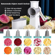 Load image into Gallery viewer, 5 i 1 roterende ostehøvelkvern