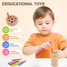 Load image into Gallery viewer, Wooden Montessori Stick Toy