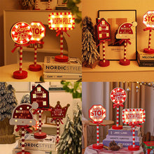 Load image into Gallery viewer, Christmas Street Sign Decoration Lights