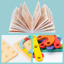 Load image into Gallery viewer, Montessori Pegboard Puzzle