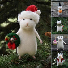 Load image into Gallery viewer, Cute Felt Mouse Ornament