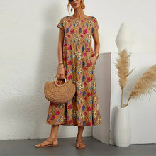 Load image into Gallery viewer, Ladies Loose Printed Summer Dress