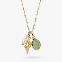 Load image into Gallery viewer, Vintage Mermaid Pearl Shell Necklace