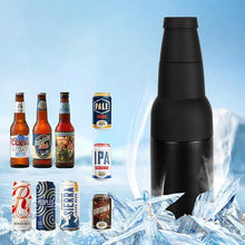Load image into Gallery viewer, Beer Bottle And Can Cooler With Beer Opener