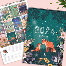 Load image into Gallery viewer, 2024 Wall Calendar of Nature and Wildlife Art