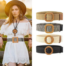 Load image into Gallery viewer, Fashion Vintage Boho Straw Woven Belt