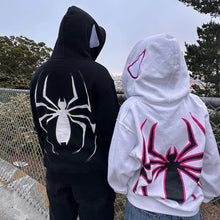 Load image into Gallery viewer, Spider Punk Zip Up Hoodie