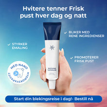 Load image into Gallery viewer, Nano hydroksyapatitt og kokos tannblekingstannkrem