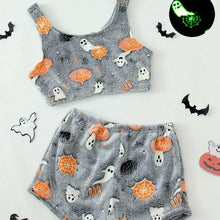 Load image into Gallery viewer, Halloween Vest Pajamas Set