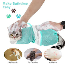 Load image into Gallery viewer, Multi-Functional Cat Grooming &amp; Bathing Mesh Bag