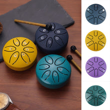 Load image into Gallery viewer, Buddha Stones Mini Steel Tongue Drum Kit (3 Inch)