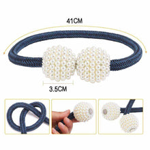Load image into Gallery viewer, Pearl Curtain Tiebacks with Strong Magnetic Clips, 2 pcs
