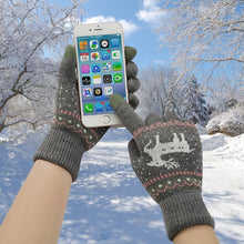 Load image into Gallery viewer, Snowflake Printed Knitted Touchscreen Gloves