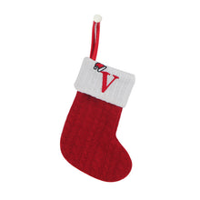 Load image into Gallery viewer, Christmas Letter Knit Stocking