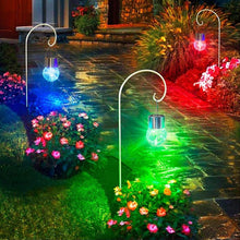 Load image into Gallery viewer, Multicolor Crackle Glass Hanging Solar Lights