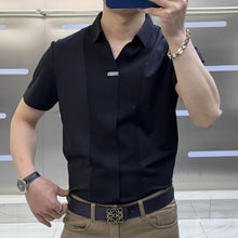 Load image into Gallery viewer, Men's Business Casual Patchwork Shirt