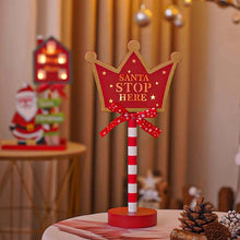 Load image into Gallery viewer, Christmas Street Sign Decoration Lights