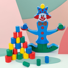 Load image into Gallery viewer, Wooden Clown Balancing Blocks