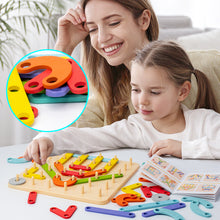 Load image into Gallery viewer, Montessori Pegboard Puzzle