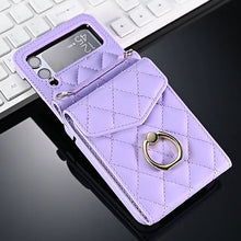 Load image into Gallery viewer, Embossed Leather Wallet Case for Samsung Galaxy Z Flip4 Flip3