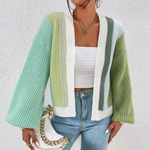 Load image into Gallery viewer, Dopamine-Inspired Color Block Fashionable Knit Cardigan