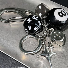 Load image into Gallery viewer, Creative dice keychain