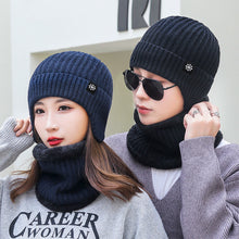 Load image into Gallery viewer, Winter Beanie Hat Scarf Sets Warm Knit Hat