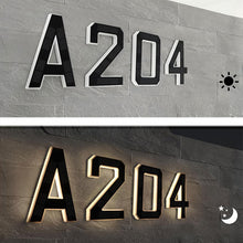 Load image into Gallery viewer, Solar-Powered Outdoor House Number Light