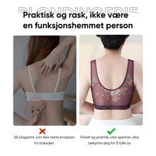 Load image into Gallery viewer, Komfortabel BH uten knapper med blonder