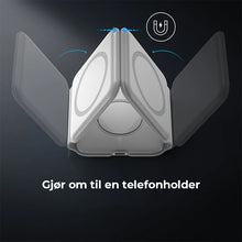 Load image into Gallery viewer, Ny sammenleggbar 3-i-1 trådløs lader
