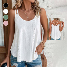 Load image into Gallery viewer, Solid Eyelet Embroidery Cami Top