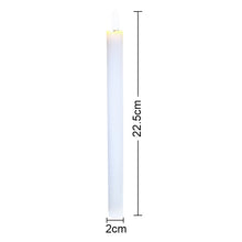 Load image into Gallery viewer, Drip Wax Flameless Taper Candles Flickering with 10-Key Remote