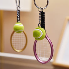 Load image into Gallery viewer, Mini Tennis Racket Keychain