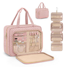 Load image into Gallery viewer, Hanging toiletry storage cosmetic bag