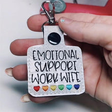 Load image into Gallery viewer, Emotional Support Coworker Keychain