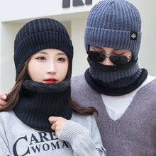 Load image into Gallery viewer, Winter Beanie Hat Scarf Sets Warm Knit Hat
