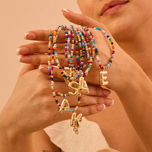 Load image into Gallery viewer, Letter Beaded Necklace