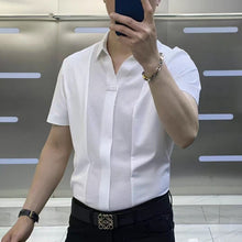 Load image into Gallery viewer, Men's Business Casual Patchwork Shirt
