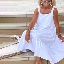 Load image into Gallery viewer, Slip Dress In Solid Color And Sleeveless