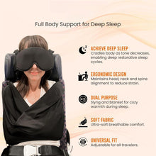 Load image into Gallery viewer, Travel Neck Pillow with Head Strap &amp; Eye Mask