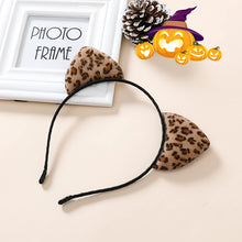 Load image into Gallery viewer, Leopard Cat Ears Headband