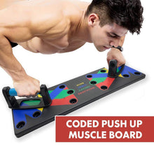 Load image into Gallery viewer, Coded Push Up Muscle Board