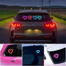 Load image into Gallery viewer, Solar-Powered Heart Neon Ambient Light for Car Rear Window