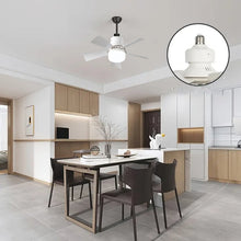 Load image into Gallery viewer, Bright Cool Ceiling Socket Fan &amp; Light with Remote Control