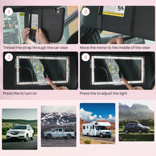Load image into Gallery viewer, Sun Visor Makeup Mirror