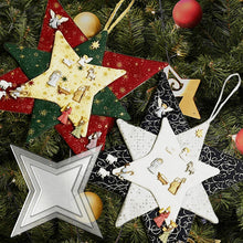 Load image into Gallery viewer, Christmas Patchwork Star Template Set