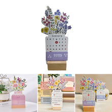 Load image into Gallery viewer, 2025 blomstrende skrivebordskalender